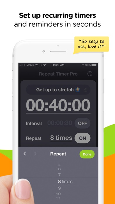 Repeat Timer Pro: Countdown screenshot