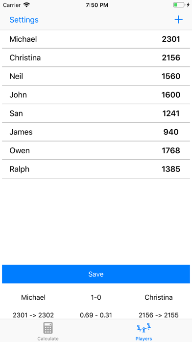 Elo Calculator - Rating Calc screenshot