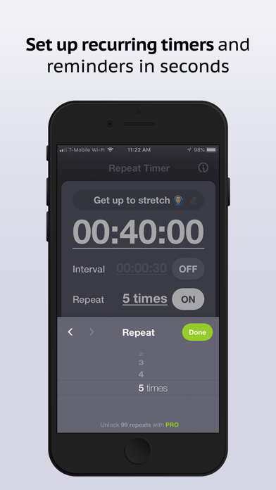 Repeat Timer: Interval Remind screenshot