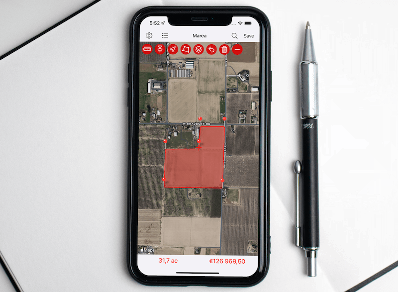 Map Area Calculator - Marea
